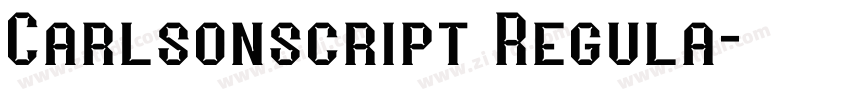 Carlsonscript Regula字体转换